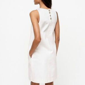 J. Crew White Denim Dress w/ Pockets